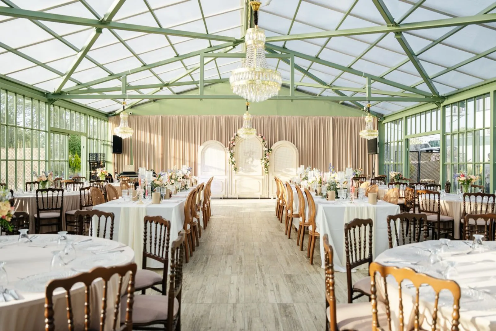 Elegant hall set for a nikah night