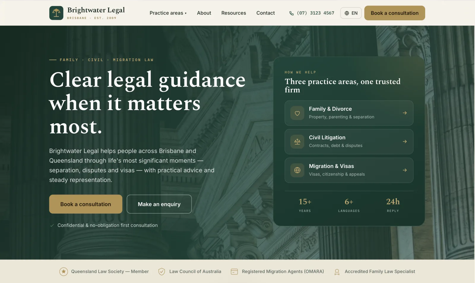 Law Firm website