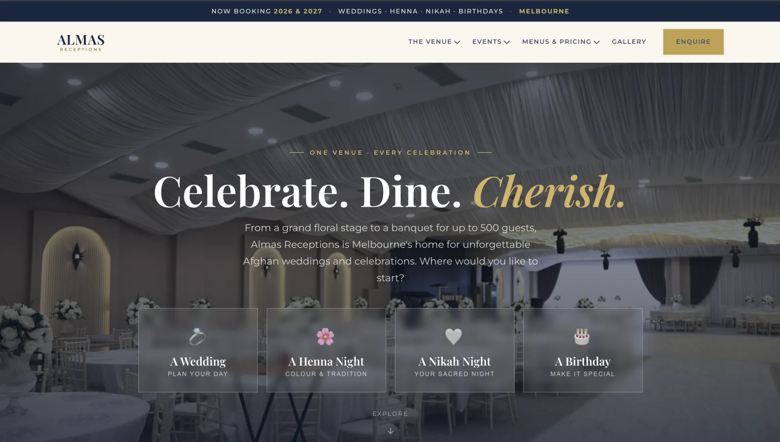 Online store website